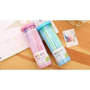 Planet Gates 50 pieces with eraser children pen drawing writing colorful pencils school office supplies stationery accessory