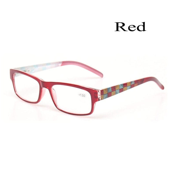 Planet Gates +50 / Red Reading glasses Spring Hinge Stylish Pattern Design Readers Men and Women Color eyewears Prresbyopia Glasses Diopter +50 to +600