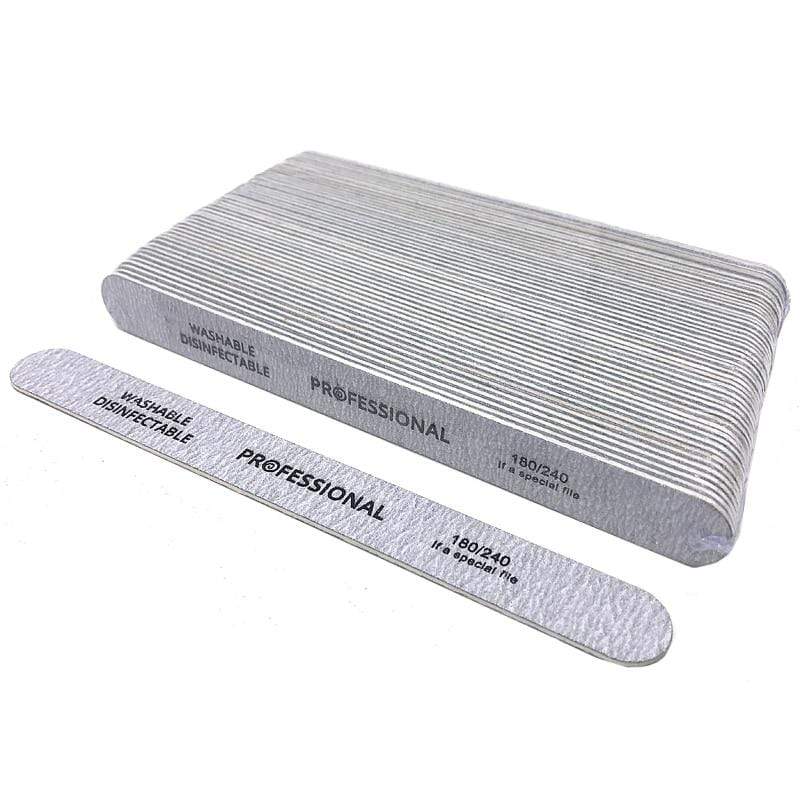 Planet Gates 50 X High Quality Wood Nail Files Artificial Nails Tips File 180/240 Disposable Cuticle Remover Callus Nail Art Styling Tools