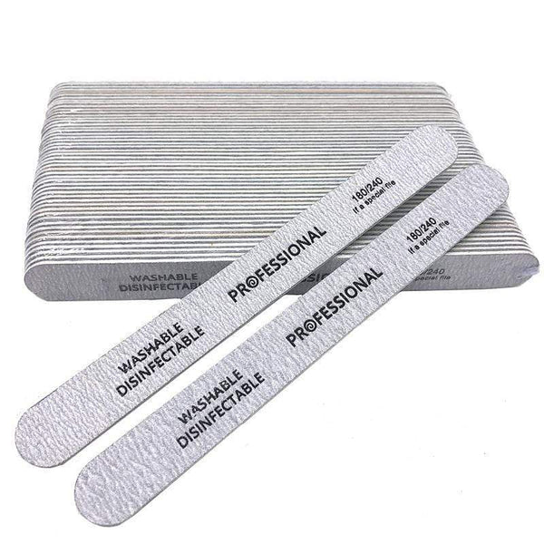 Planet Gates 50 X High Quality Wood Nail Files Artificial Nails Tips File 180/240 Disposable Cuticle Remover Callus Nail Art Styling Tools