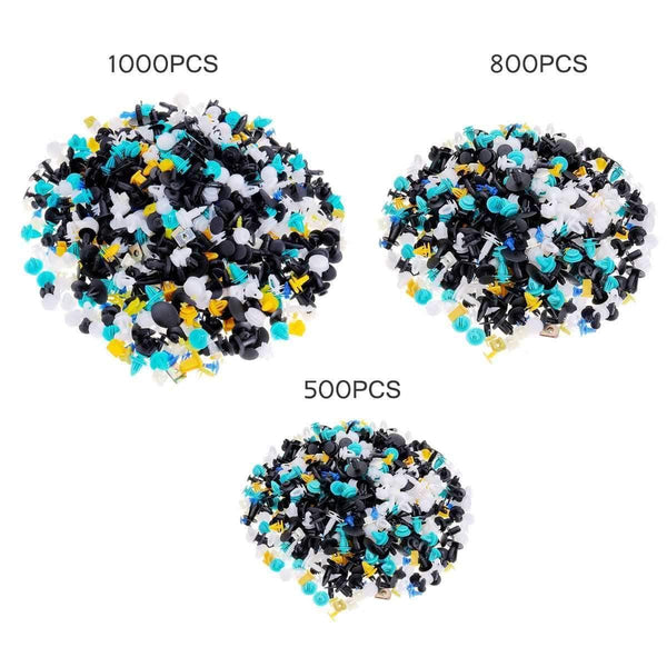 Planet Gates 500/800/1000 Mixed Auto Fastener Vehicle Car Bumper Clips Retainer Fastener Rivet Door Panel Fender Liner Universal for All Car