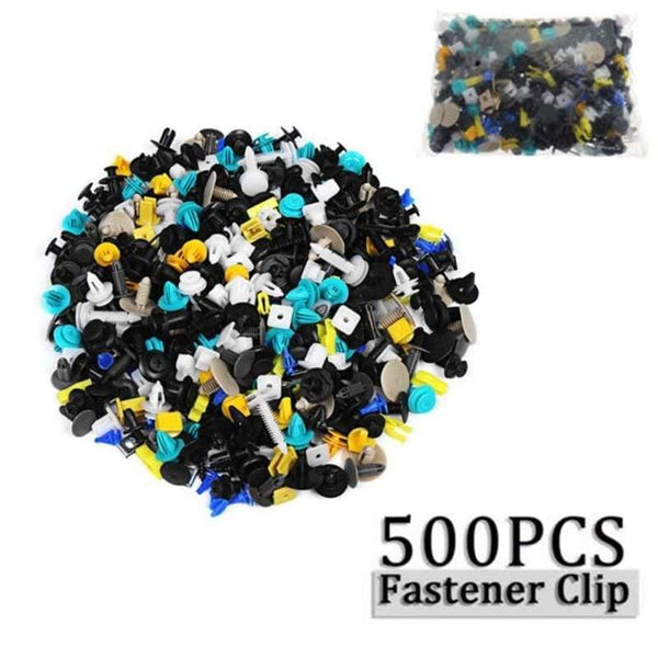 Planet Gates 500 pcs/set Mixed Fasteners Door Trim Panel Auto Bumper Rivet Car Clips Retainer Push Engine Cover Fender Fastener Clips