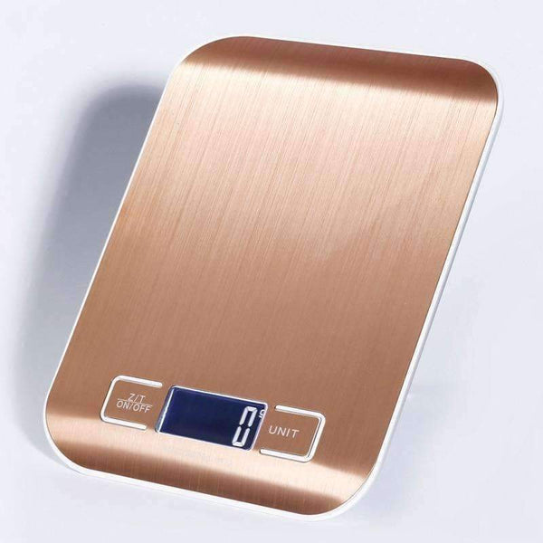Planet Gates 5000g 1g Golden Digital Scale Cooking Measure Tool 5kg Stainless Steel Electronic Weight Scale LCD Display Kitchen Scale