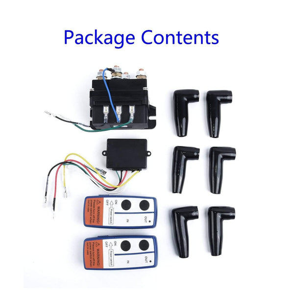 Planet Gates 500A Winch Remote Kit 12V 500A Contactor Winch Control Solenoid Relay Twin Wireless Remote Recovery Car Motorcycle Accessories