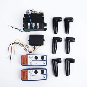 Planet Gates 500A Winch Remote Kit 12V 500A Contactor Winch Control Solenoid Relay Twin Wireless Remote Recovery Car Motorcycle Accessories