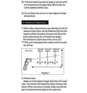 Planet Gates 500C Digital Non-Contact Infrared Thermometer Laser Pyrometer For Boiler Home Oven Confectionery Bath Water BBQ Temperature Mete