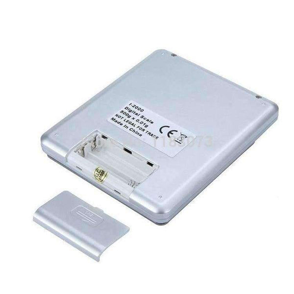 Planet Gates 500g 0.01g Digital Pocket Jewelry Scale 500G 0.01 Food Kitchen Weighing Bench Scales LCD Cookie Gram Measure Tools Two Trays