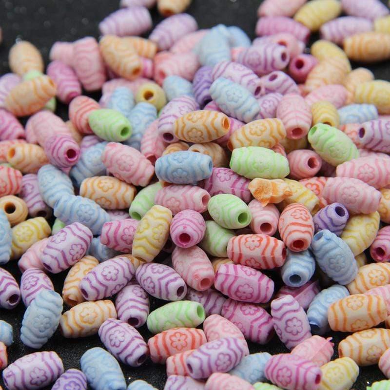 Planet Gates 500g Oval Beads 6*10mm DIY Jewelry Making Findings Loose Spacer Bead Acrylic Beads Handmade Bracelet Charms  Jewelry Accessories