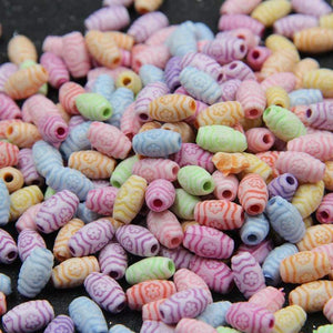 Planet Gates 500g Oval Beads 6*10mm DIY Jewelry Making Findings Loose Spacer Bead Acrylic Beads Handmade Bracelet Charms  Jewelry Accessories