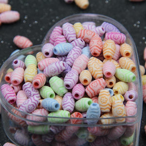 Planet Gates 500g Oval Beads 6*10mm DIY Jewelry Making Findings Loose Spacer Bead Acrylic Beads Handmade Bracelet Charms  Jewelry Accessories