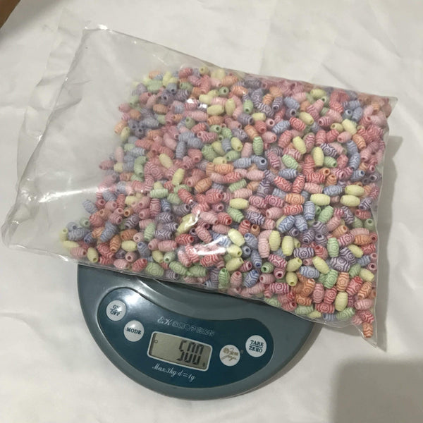 Planet Gates 500g Oval Beads 6*10mm DIY Jewelry Making Findings Loose Spacer Bead Acrylic Beads Handmade Bracelet Charms  Jewelry Accessories