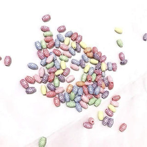 Planet Gates 500g Oval Beads 6*10mm DIY Jewelry Making Findings Loose Spacer Bead Acrylic Beads Handmade Bracelet Charms  Jewelry Accessories