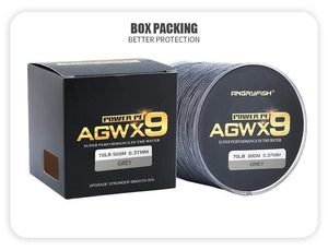 Planet Gates 500M 9 Strands Super Multicolor PE Braided Fishing Line Strong Strength Fish Line