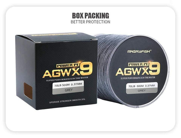 Planet Gates 500M 9 Strands Super Multicolor PE Braided Fishing Line Strong Strength Fish Line