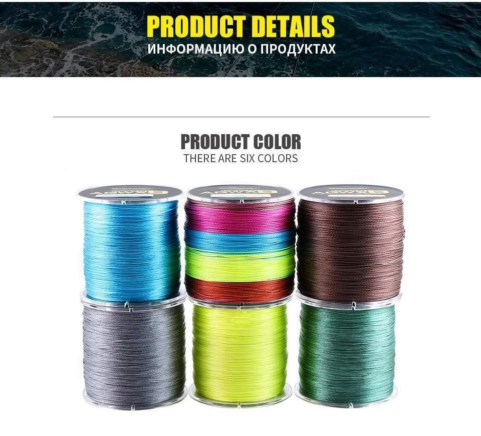 Planet Gates 500M 9 Strands Super Multicolor PE Braided Fishing Line Strong Strength Fish Line