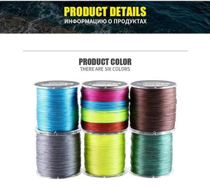 Planet Gates 500M 9 Strands Super Multicolor PE Braided Fishing Line Strong Strength Fish Line
