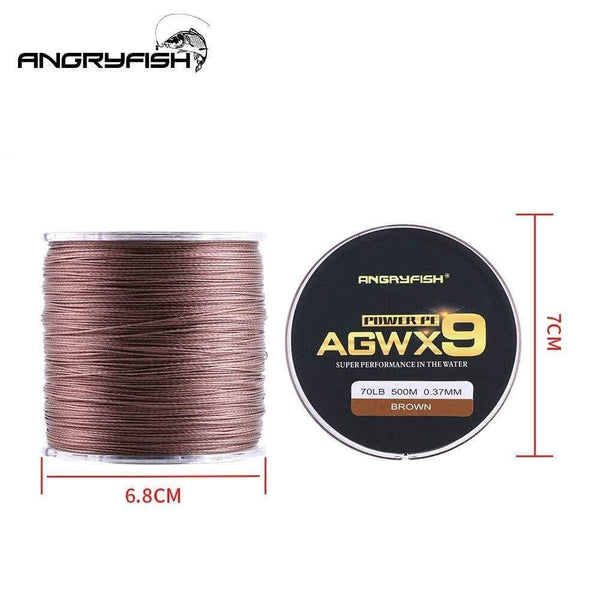 Planet Gates 500M 9 Strands Super Multicolor PE Braided Fishing Line Strong Strength Fish Line