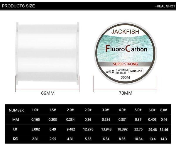 Planet Gates 500M Fluorocarbon fishing line 5-30LB Super strong brand Main Line clear fly fishing line pesca