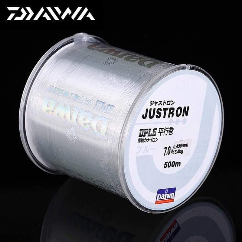 Planet Gates 500m Super Strong Daiwa Justron Nylon Fishing Line 2LB - 40LB 7 Colors Japan Monofilament Main Line with Plastic Box