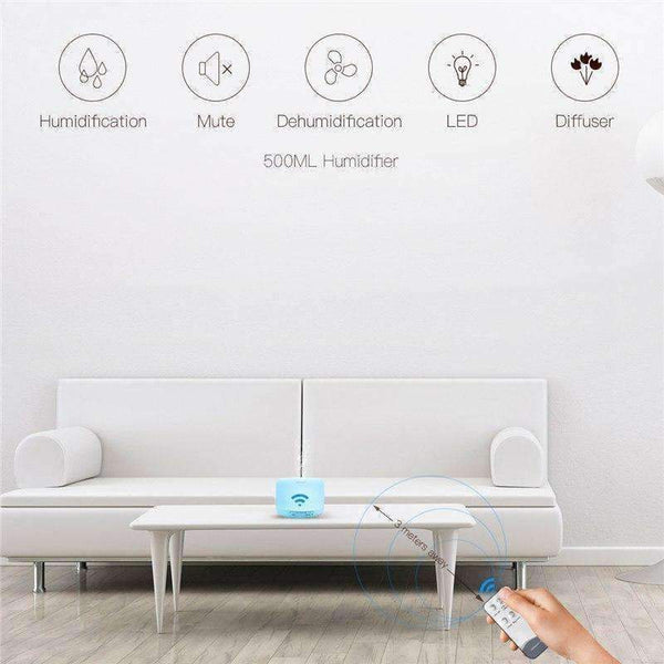 Planet Gates 500ml Aroma Essential Oil Diffuser Air Humidifier LED Light Aroma Diffuser Auto Shut-off  Diffuser Humidificador Home Appliances