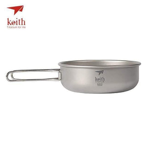 Planet Gates 500ml Camping Titanium Bowls 300ml-600ml With Titanium Folding Handles Folding Bowls Cookware Tableware Cutlery Ti5323-Ti5326