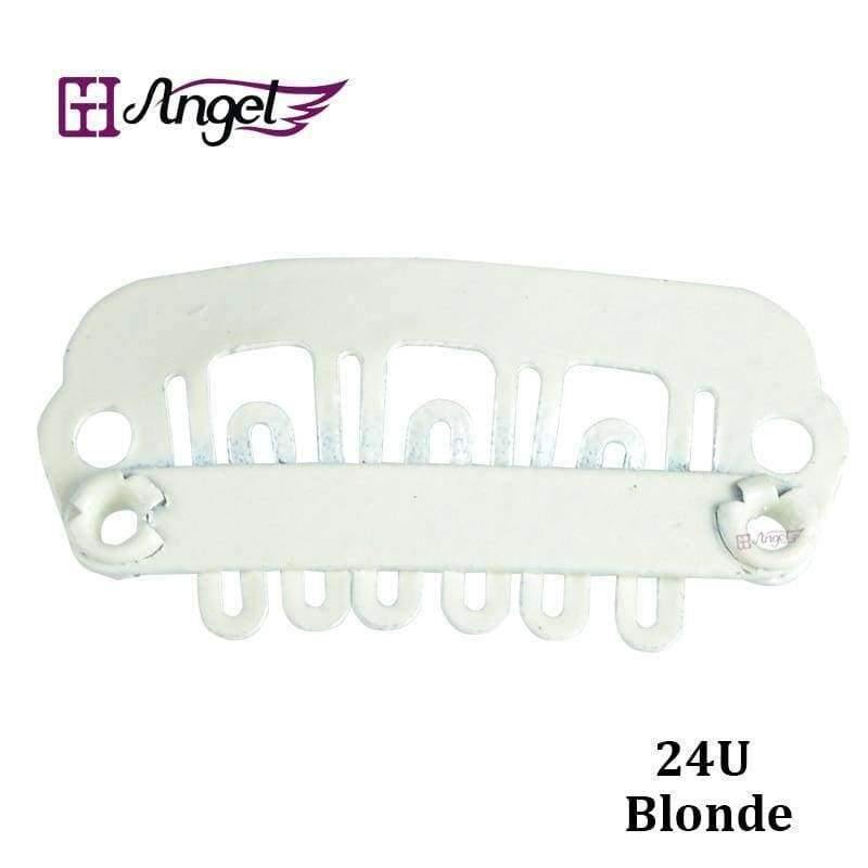 Planet Gates 500pcs 24mm U Tip Snap Metal Clips for Human Clip In Hair Extensions/Wig/Hair Weft