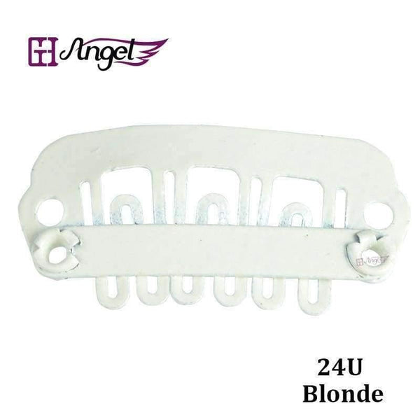 Planet Gates 500pcs 24mm U Tip Snap Metal Clips for Human Clip In Hair Extensions/Wig/Hair Weft