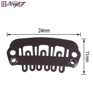 Planet Gates 500pcs 24mm U Tip Snap Metal Clips for Human Clip In Hair Extensions/Wig/Hair Weft