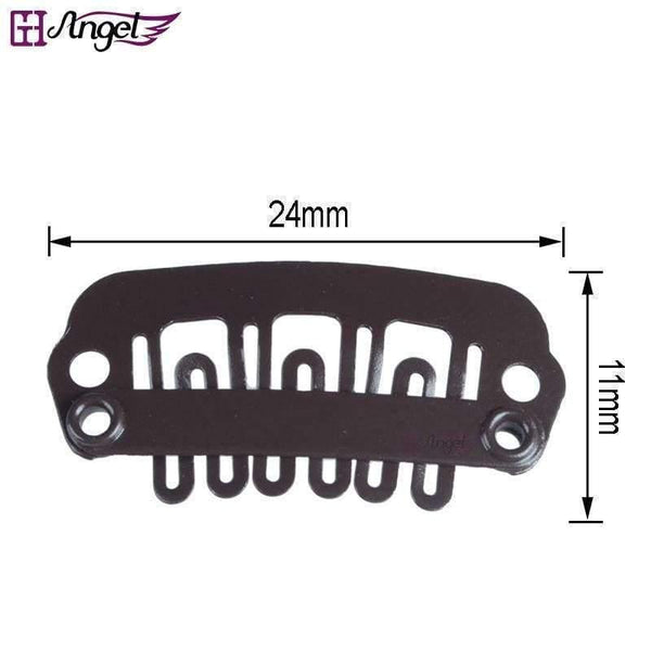 Planet Gates 500pcs 24mm U Tip Snap Metal Clips for Human Clip In Hair Extensions/Wig/Hair Weft