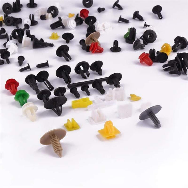 Planet Gates 500pcs Car Door Trim Panel Clip Fastener Rivets Pins Push in Pin Engine Fender Fastener Clip Pin Screwdriver Clip Set