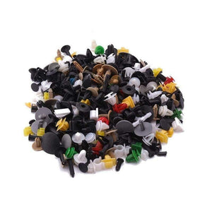 Planet Gates 500pcs Car Door Trim Panel Clip Fastener Rivets Pins Push in Pin Engine Fender Fastener Clip Pin Screwdriver Clip Set