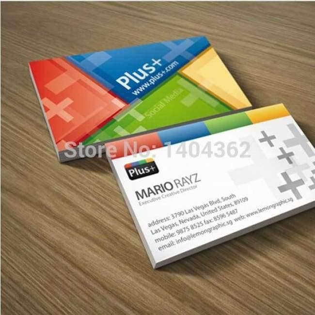 Planet Gates 500pcs Double faced printing Paper Business cards with matte lamination  Business  card printing Free Shipping NO.1012