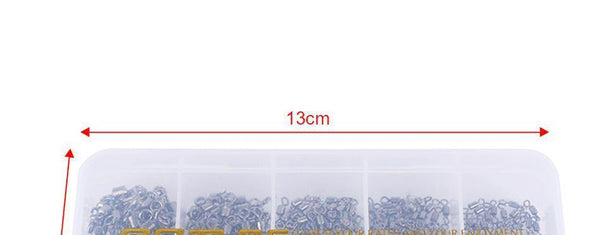 Planet Gates 500pcs/lot Fishing Swivels 4# 6# 8# 10# 12# Rolling Swivel Connector For Fishing hooks Fishing Tackle Accessories