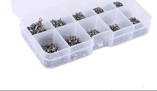 Planet Gates 500pcs/lot Fishing Swivels 4# 6# 8# 10# 12# Rolling Swivel Connector For Fishing hooks Fishing Tackle Accessories