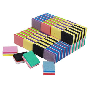 Planet Gates 500Pcs/Lot Mini Nail File 100/180 Disposable Nail Buffer Block Wholesale Colorful Small Manicure Tools File Accessories