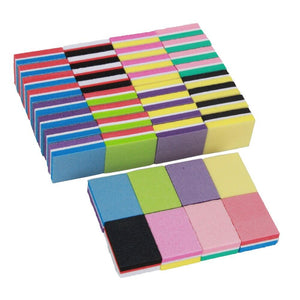 Planet Gates 500Pcs/Lot Mini Nail File 100/180 Disposable Nail Buffer Block Wholesale Colorful Small Manicure Tools File Accessories