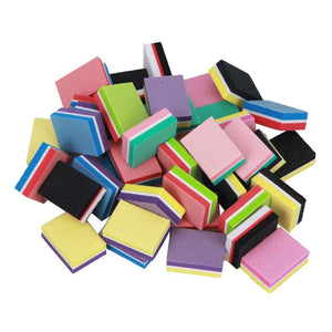 Planet Gates 500Pcs/Lot Mini Nail File 100/180 Disposable Nail Buffer Block Wholesale Colorful Small Manicure Tools File Accessories