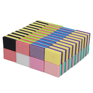 Planet Gates 500Pcs/Lot Mini Nail File 100/180 Disposable Nail Buffer Block Wholesale Colorful Small Manicure Tools File Accessories