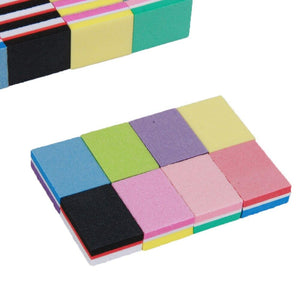 Planet Gates 500Pcs/Lot Mini Nail File 100/180 Disposable Nail Buffer Block Wholesale Colorful Small Manicure Tools File Accessories