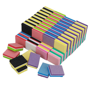 Planet Gates 500Pcs/Lot Mini Nail File 100/180 Disposable Nail Buffer Block Wholesale Colorful Small Manicure Tools File Accessories