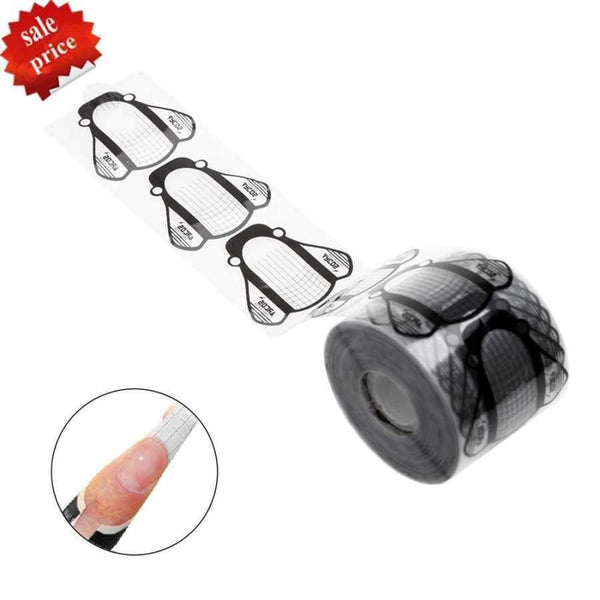 Planet Gates 500Pcs Nail Art Tips Extension Guide Forms Polish Gel U Shape French Tips Nail Forms Extension Sticker Manicure Styling Tools