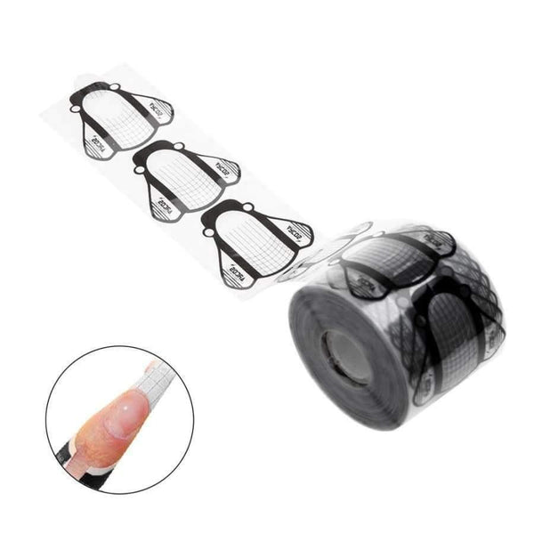 Planet Gates 500Pcs Nail Art Tips Extension Guide Forms Polish Gel U Shape French Tips Nail Forms Extension Sticker Manicure Styling Tools