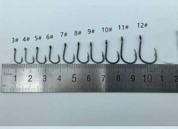 Planet Gates 500pcs/set mixed size #3~12 high carbon steel carp  fishing hooks pack with hole with Retail Original box Jigging Bait