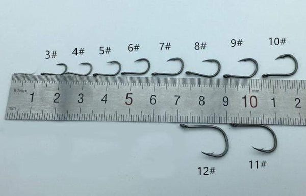 Planet Gates 500pcs/set mixed size #3~12 high carbon steel carp  fishing hooks pack with hole with Retail Original box Jigging Bait