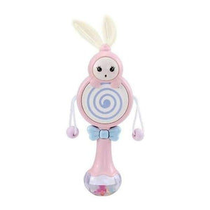Planet Gates 503-P Rabbit Baby Rattles Mobiles Music Rhythm Light Hand Bed Bell Soft Teether Education 0-12 Months Toy for Newborn Gift BEI JESS