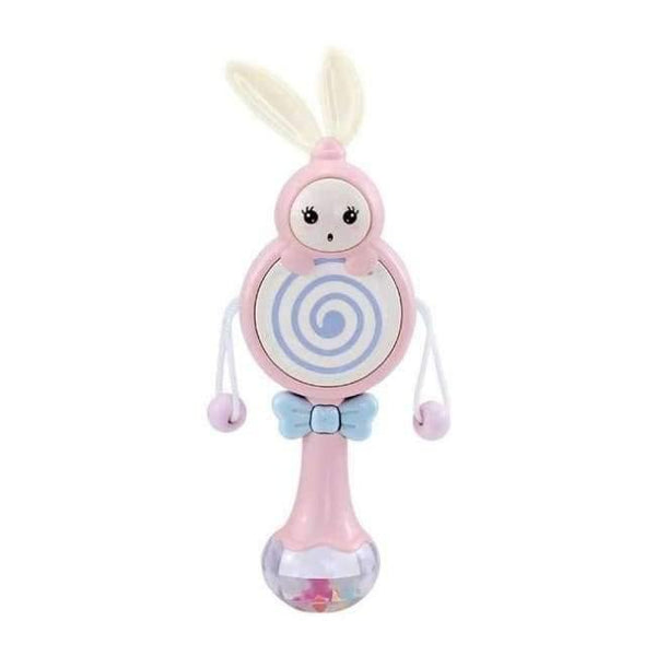 Planet Gates 503-P Rabbit Baby Rattles Mobiles Music Rhythm Light Hand Bed Bell Soft Teether Education 0-12 Months Toy for Newborn Gift BEI JESS