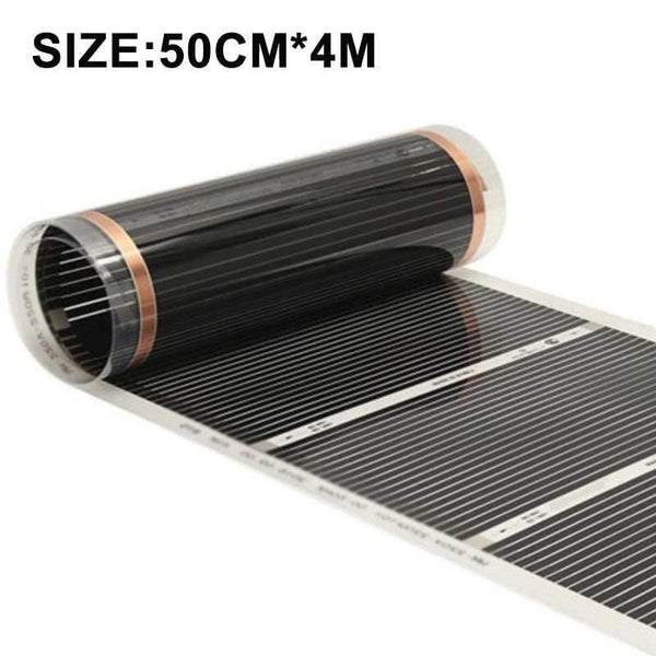 Planet Gates 50cm*4m Electric Heating Film Infrared Underfloor Foil Warming Mat 220V 220W Floor Heating Systems & Parts Living Room Warm Mat