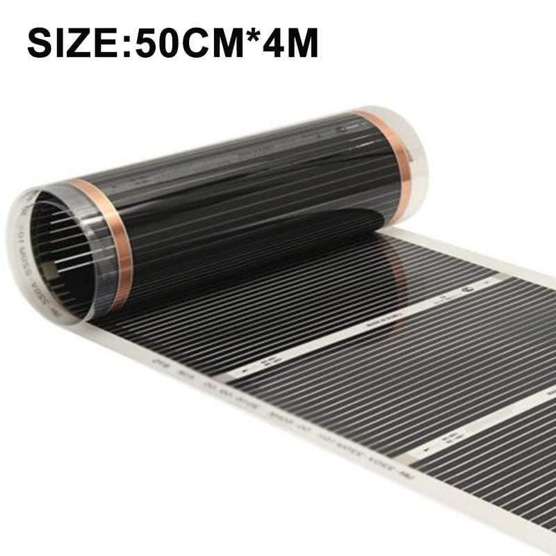 Planet Gates 50cm*4m Electric Heating Film Infrared Underfloor Foil Warming Mat 220V 220W Floor Heating Systems & Parts Living Room Warm Mat