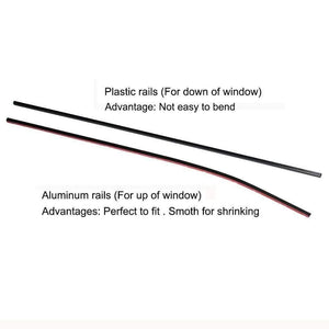 Planet Gates 50cm 70cm Aluminum Plastic rails for Car Window Curtians  (No curtains)