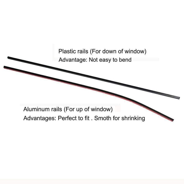 Planet Gates 50cm 70cm Aluminum Plastic rails for Car Window Curtians  (No curtains)